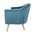 KLARY sofa Blue Velvet L.130 x l.77 x H.78cm