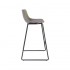 CHOLO Bar Stool in TAUPE leather Set of 2