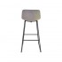 CHOLO Bar Stool in TAUPE leather Set of 2