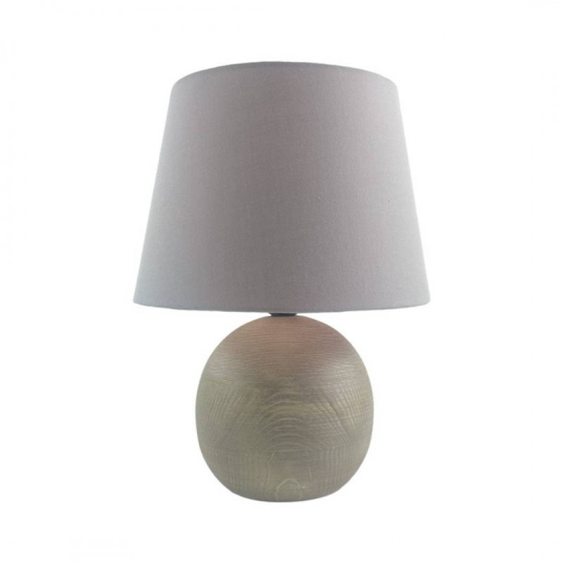 ELLICA Grey wooden lamp