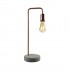 Lampe industrielle en cuivre h48cm + Ampoule LED