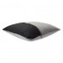 Set of 2 ADELANO cushions in gray and black velvet with zip 40x40