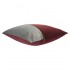 Set of 2 ADELANO cushions in burgundy and gray velvet with zip 40x40