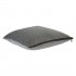 Lot of 2 MOSALI cushions in grey velvet 50x50