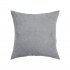 Set of 2 VOLTERRA removable grey suedecloth cushions 40x40