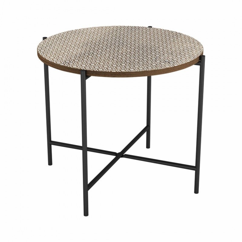 Table d'appoint ELLA en bois 50x50xH42cm