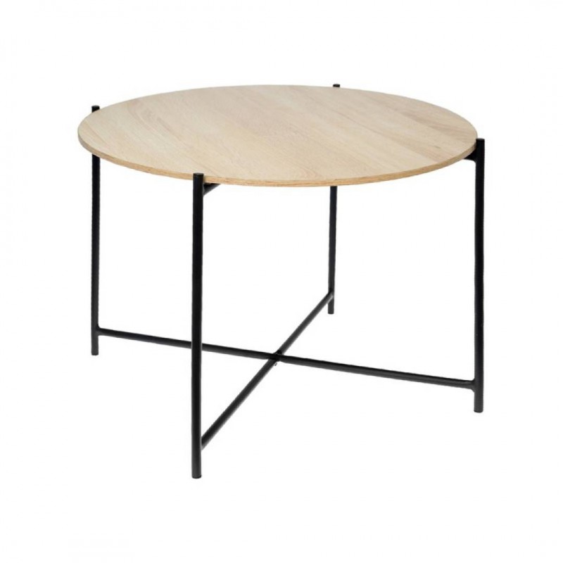 Table d'appoint en bois et en métal ROCK D. 62 x H. 42cm