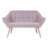 Suede 2-seater sofa bed Color Pink