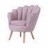 Fauteuil coquillage d'appoint Tendance Couleur Rose