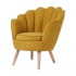 Leather Armchair THRONE Color Yellow
