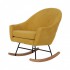 Suede rocking chair Color Yellow