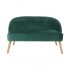 2-seater velvet sofa - MOUZ Color Green