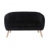Sofa 2 places in velvet - LINO Color Black