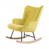 Velvet rocking chair Mama Color Yellow