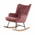 Velvet rocking chair Mama Color Pink