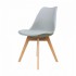 Scandinavian style chair and solid beech wood Color Grey