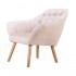 Velvet upholstered armchair - OLSO Color Beige