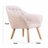 Velvet upholstered armchair - OLSO