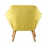 Velvet upholstered armchair - OLSO
