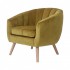 Velvet upholstered armchair - LINO Color Gold