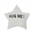 Coussin en étoile 'Hug Me!' en suédine Couleurs Hug Me Blanc