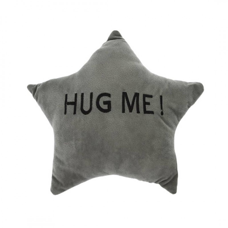 Coussin en étoile 'Hug Me!' en suédine