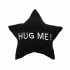 Coussin en étoile 'Hug Me!' en suédine Couleurs Hug Me Noir