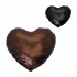 Lot of 2 MERMAID glitter heart cushions 30x34