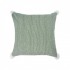 Cushion INDAH with pompoms 45x45 Colors Pompoms Green
