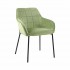 Chair with upholstered armrest with solid birch wood