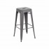 Industrial bar stool inspired by tolix Color MAT H76CM Color Grey