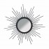 Spiegel metaal zon design ZWART