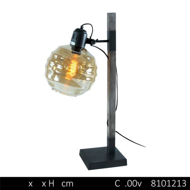 Table lamp INDUSTRY + bulb EDISON black
