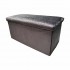 Velvet folding trunk bench with upholstered seat Color Anthracite 