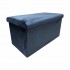 Opvouwbare kofferbank van fluweel om alles in op te bergen 76x38x38 cm Kleuren Makro Coffret Bleu