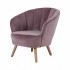 Velvet armchair JASPER Color Pink