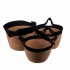 ARVIN set of 3 baskets black
