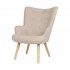 Scandinavian upholstered armchair Helsinki Color Beige