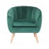 Velvet upholstered armchair - LINO