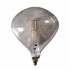 XXL LED Deco Bulb with SYDNEY black smoked glass filaments H43CM Color Grey