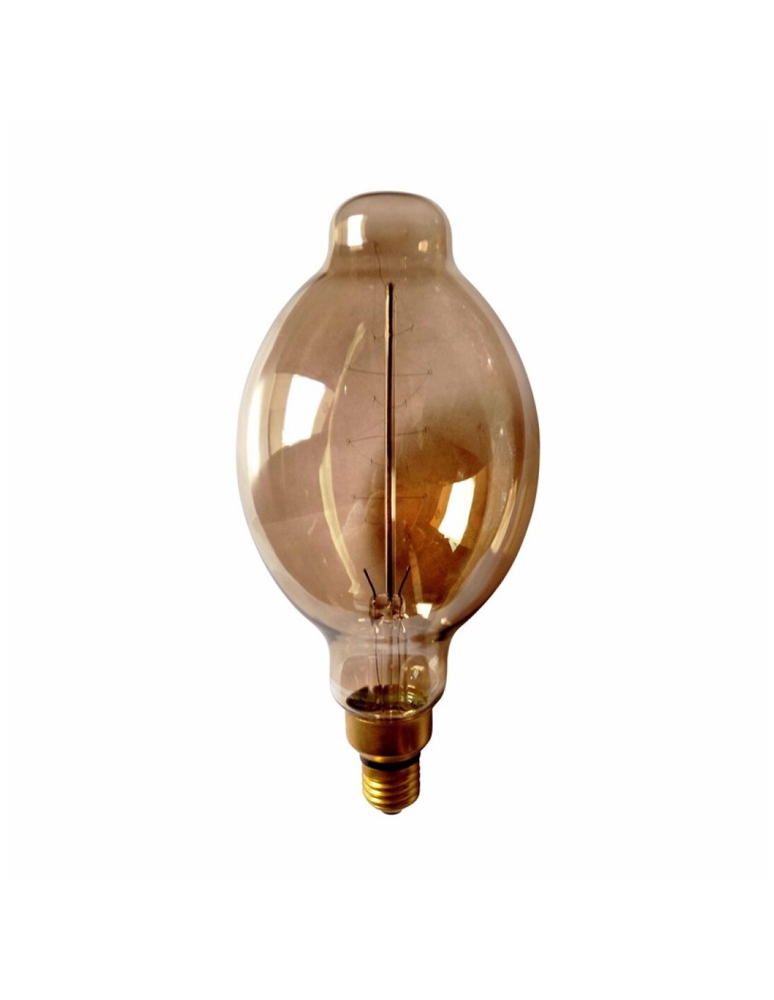 Ampoule déco filament LED XXL dimmable E27 SPLASH 200 lumens en verre ambré  Ø16cm