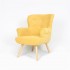 Trendy doorgestikte fauteuil in Scandinavische stijl Kleur Geel