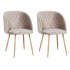 Set of 2 HESTER Chairs in Velvet