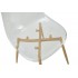 Transparent Scandinavian style chair KLARY