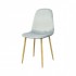 Scandinavian style velvet chair KLARY Color Gris clair