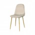 Scandinavian style velvet chair KLARY Color Beige
