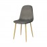 Scandinavian style velvet chair KLARY Color Grey