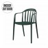 Stapelbare stoel VOOR BINNEN EN BUITEN IN DE TUIN 48X48X81 cm Kleur Groen