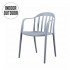 Stacking chair INTERIOR EXTERIOR GARDEN 48X48X81 Cm Color Grey