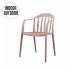 Stapelbare stoel VOOR BINNEN EN BUITEN IN DE TUIN 48X48X81 cm Kleur Roze